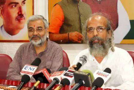 BJP-press-meet-Pratap Sarangi Sajjan Sharma