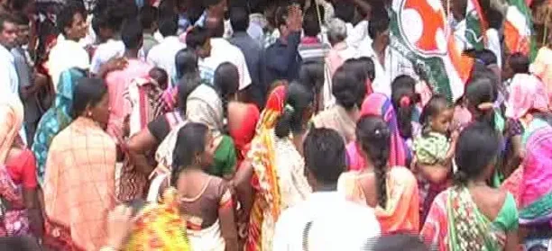 Cong Malkangiri protest