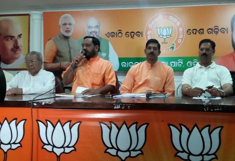 Odisha BJP basant panda KV Singhdeo Biswa Bhusan