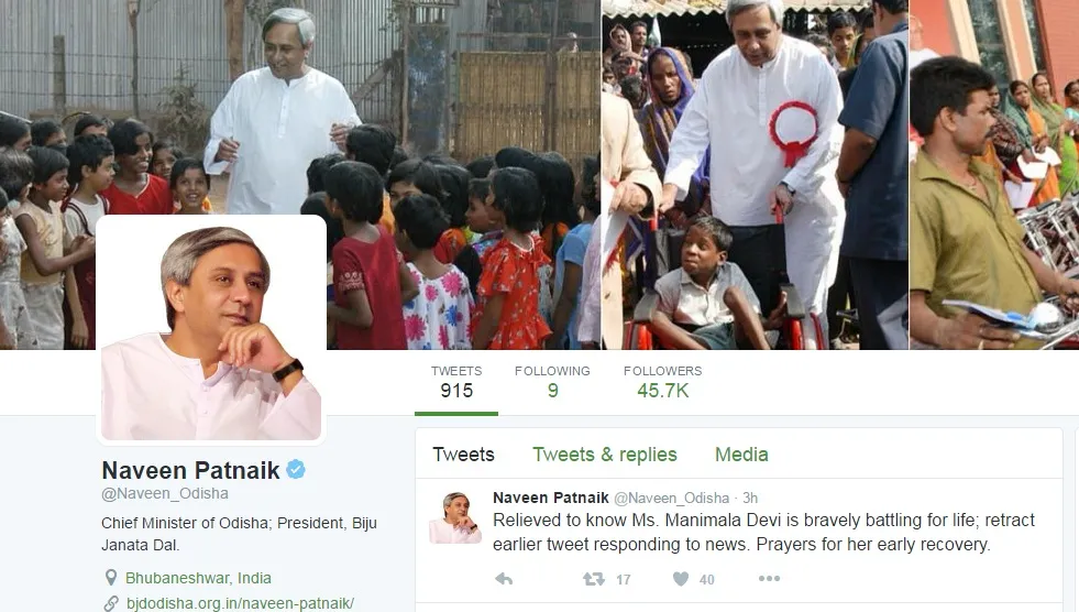 naveen patnaik tweet on manimala 1
