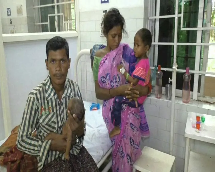 Nagada village infants under treatment