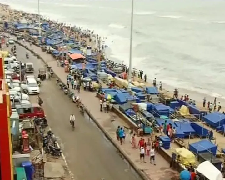 Puri beach erosion
