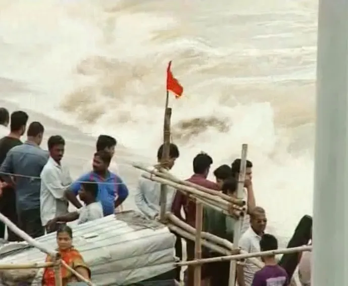 Sea ingress at Swargadwara