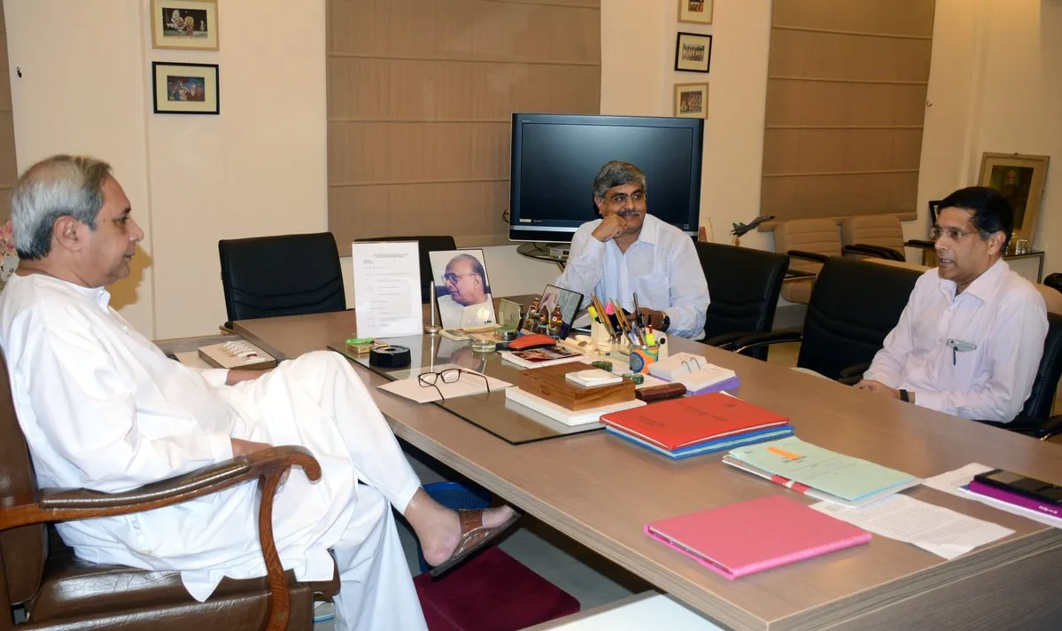 Arvind subramanian with naveen patnaik