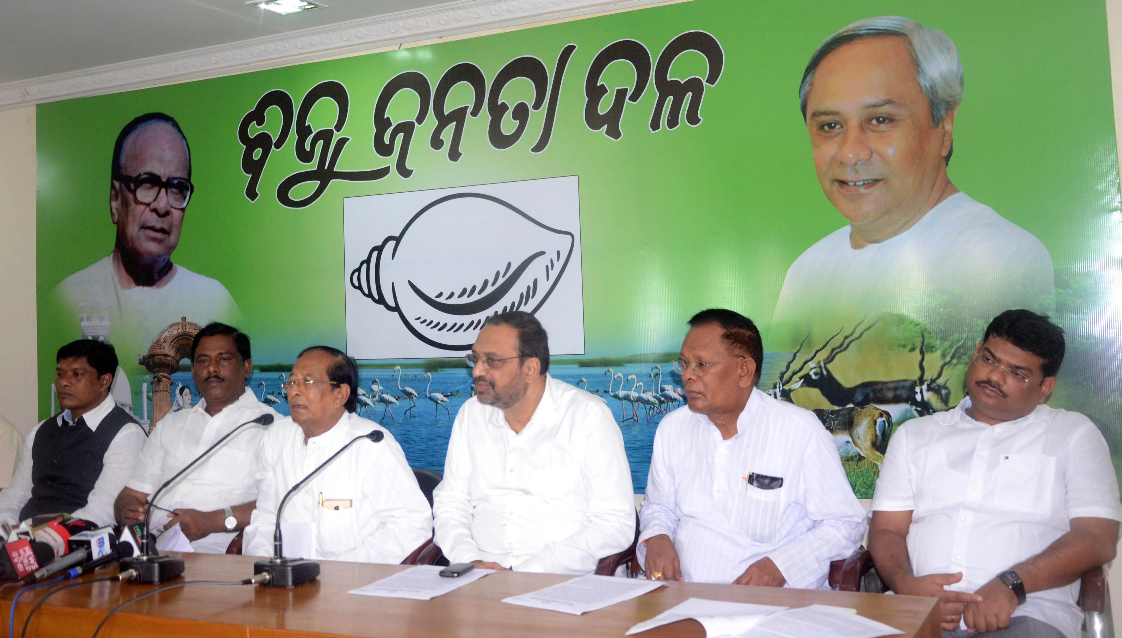 BJD press meet on Polavaram project. 