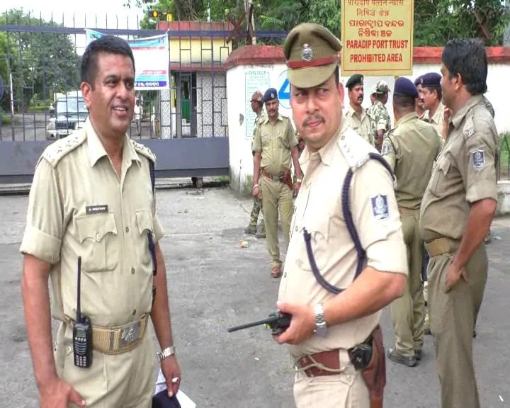 Police patrolling check Paradip sec 144