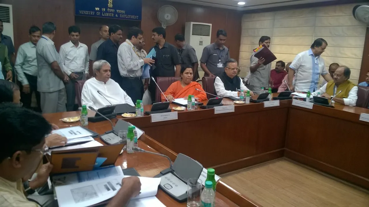 tripartite-meeting-on-mahanadi-issue-uma-bharti-naveen-patnaik-raman-singh