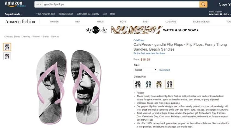 AMAZON GANDHI FLIP FLOPS