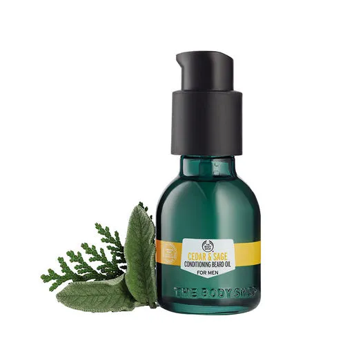 Cedar & Sage Conditioning Beard Oil for Men by The Body Shop