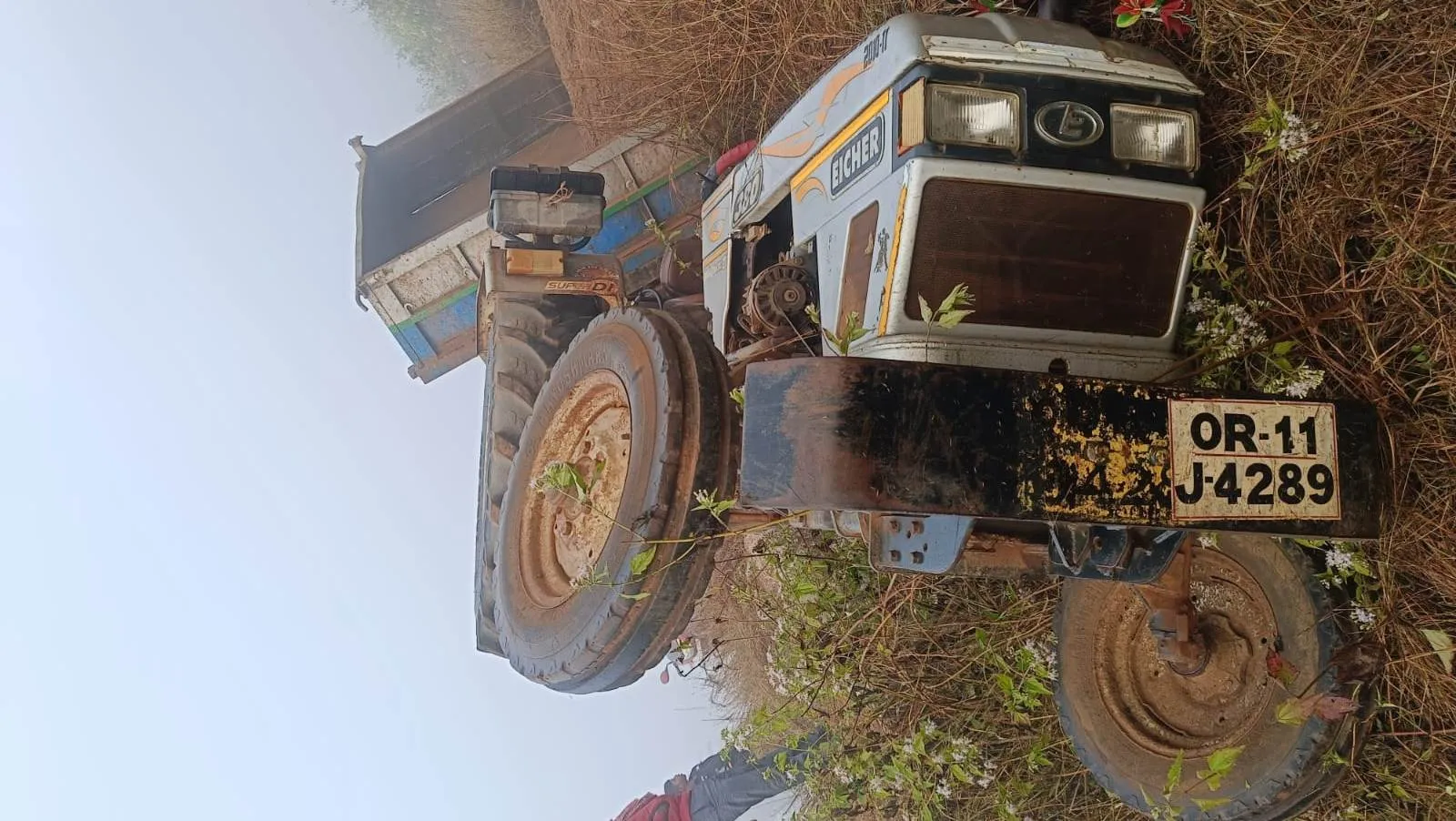 Tractor accident in Rairangpur