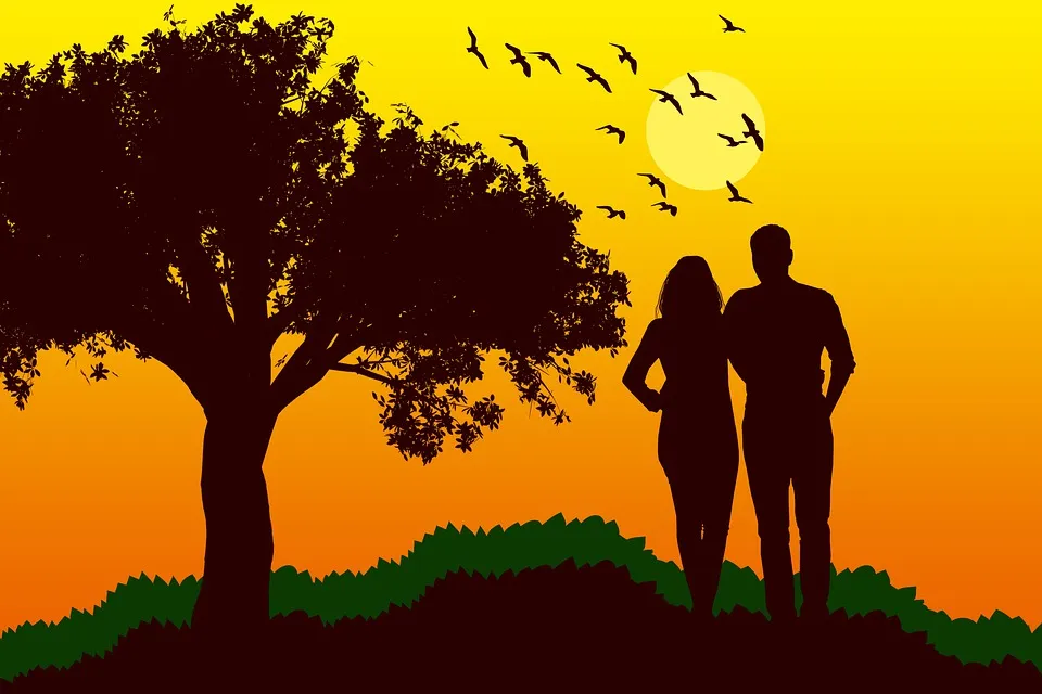 Couple Silhouette Sunset - Free image on Pixabay