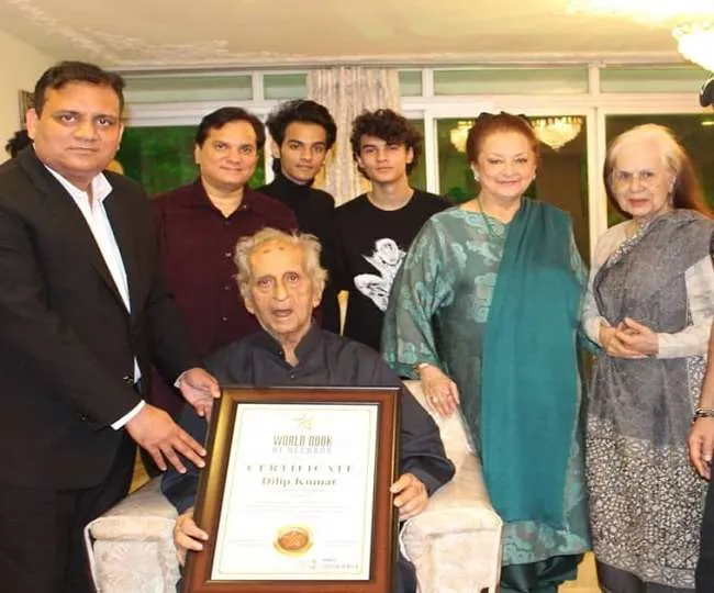 Dilip Kumar honoured by World Book of Records for contributions to ...