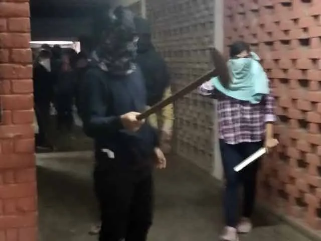 Image result for jnu-violence-masked-mob-used-code-word-for-violence