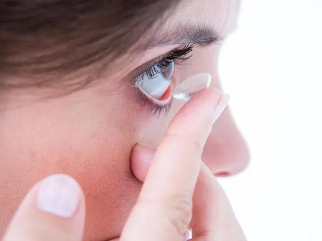 Image result for using contact lenses