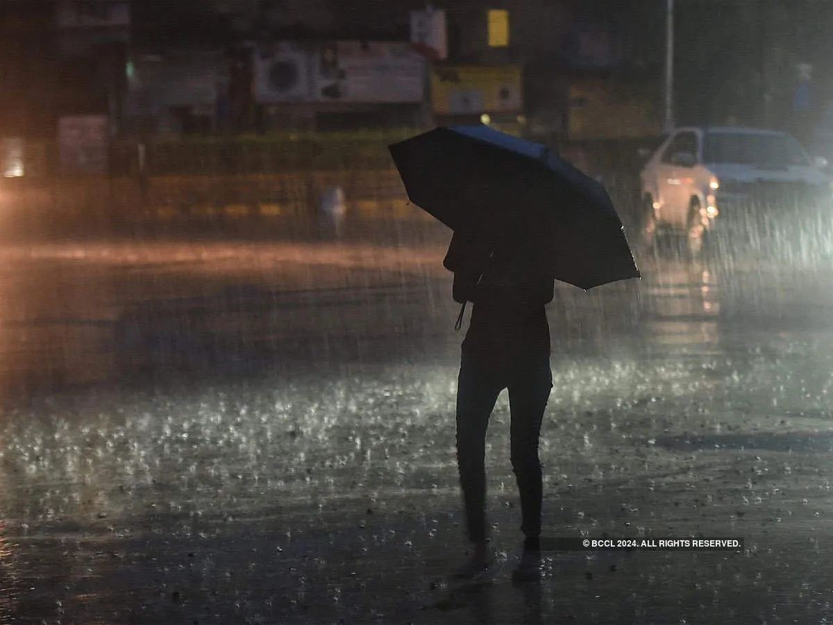 Heavy rain lashes parts of Delhi - The Economic Times