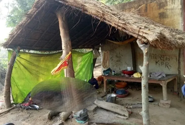 वारदात स्थल का एक दृश्य।