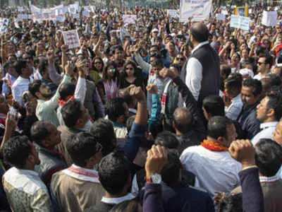 Image result for anti-CAA protester in Assam?