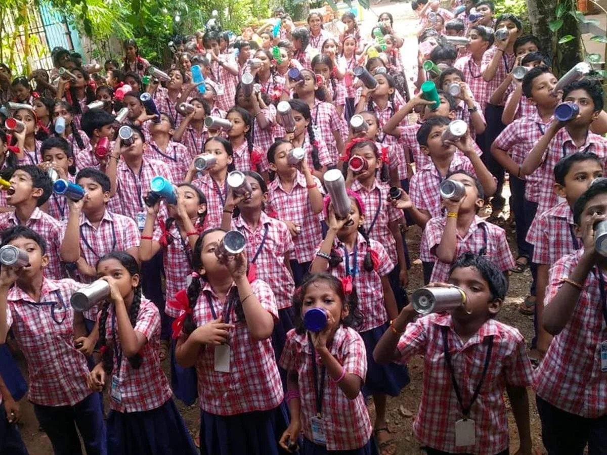 Image result for karnataka-school-introduces-water-bell-to-create-awareness-among-kids-about-drinking-water