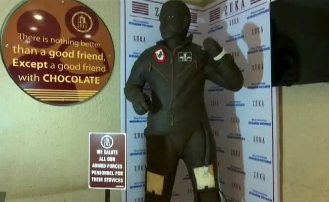 Puducherry Cafe Makes 321 Kg Chocolate Statue In Honour Of Abhinandan Varthaman