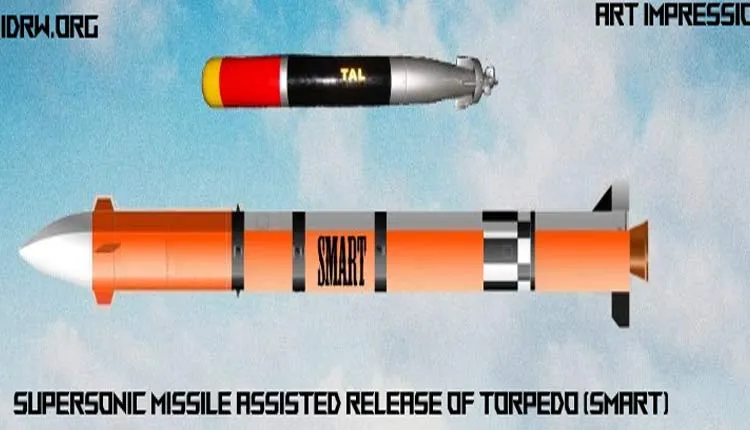 Supersonic Missile Assisted Release of Torpedo ‘SMART’ Successfully Flight Tested Off Odisha Coast