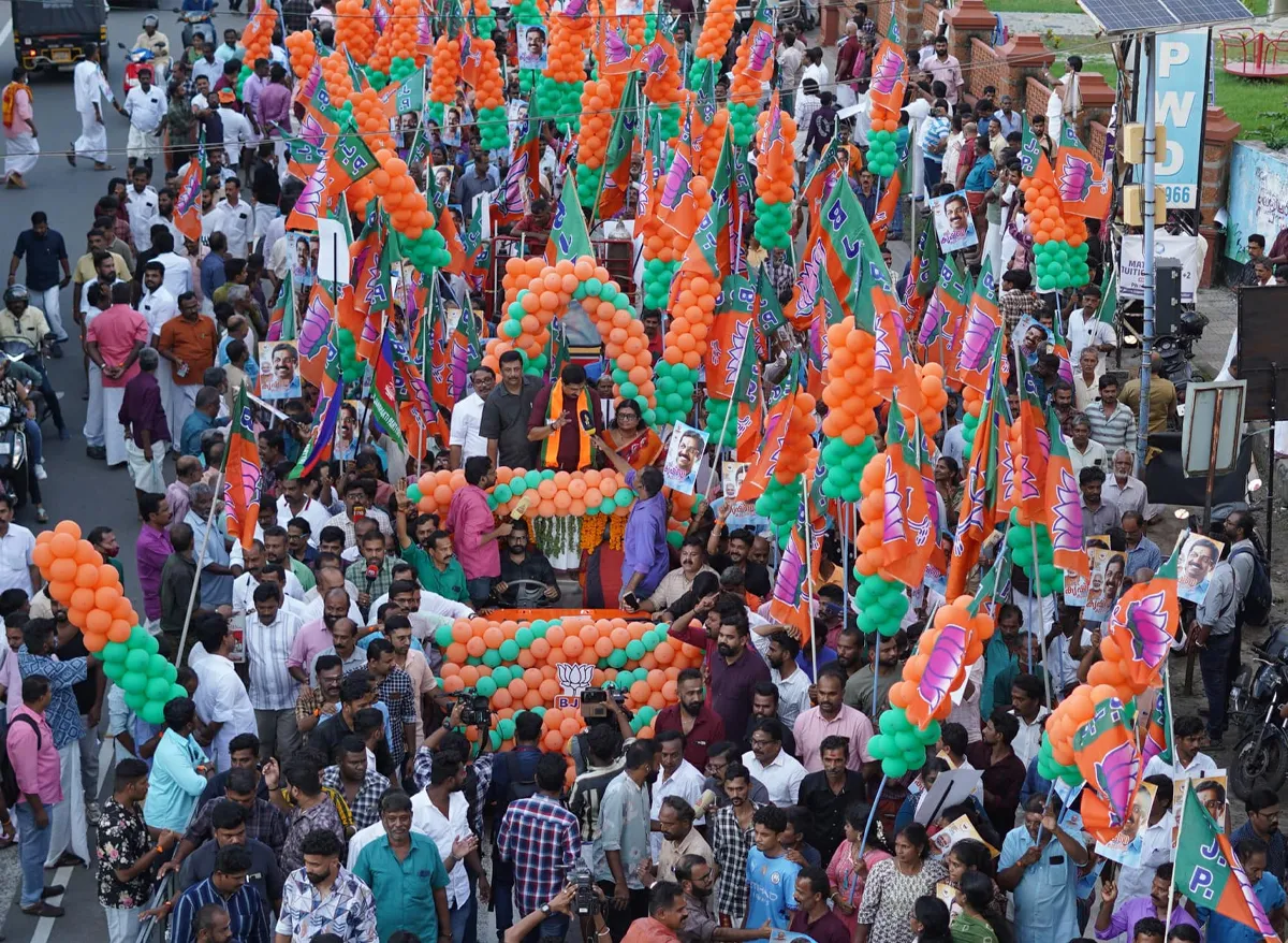 bjp palakkad road show-6