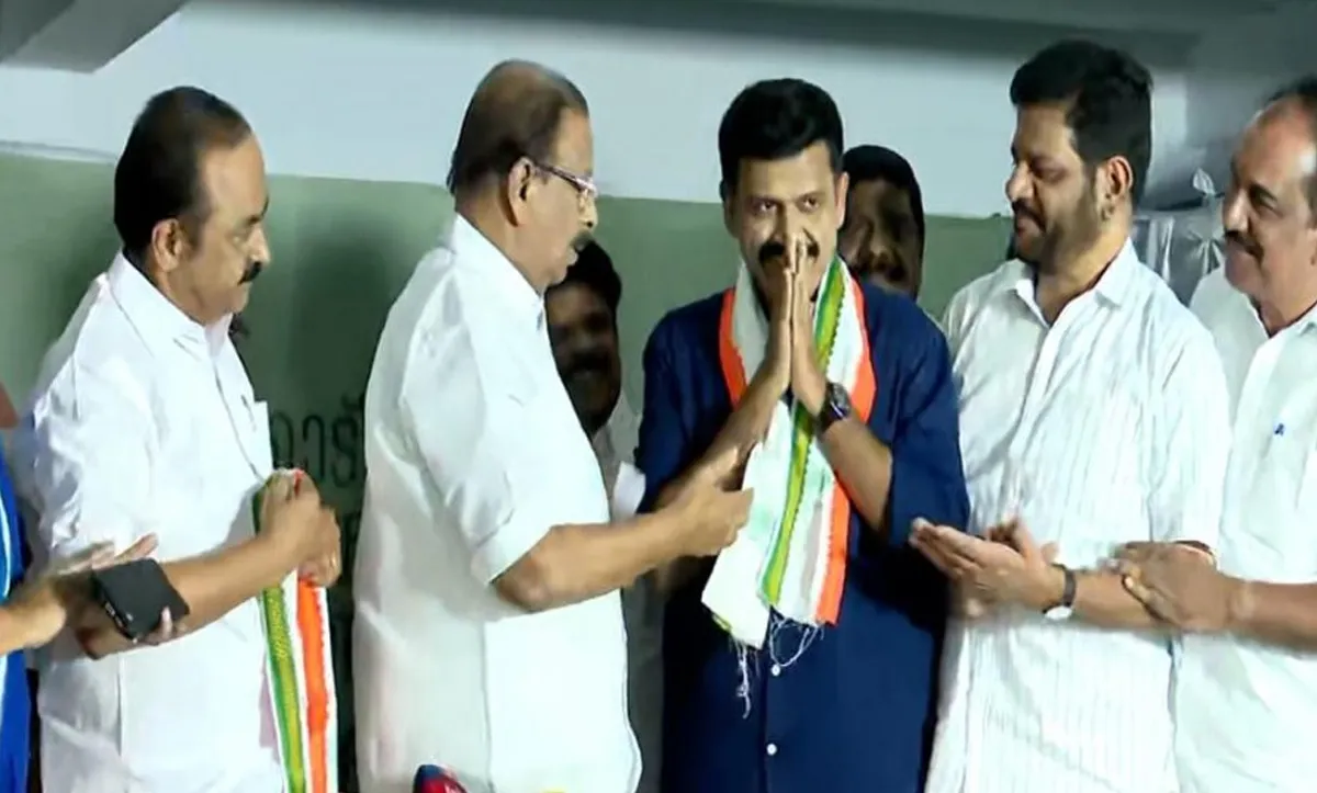 sandeep warrier joined in congress-2