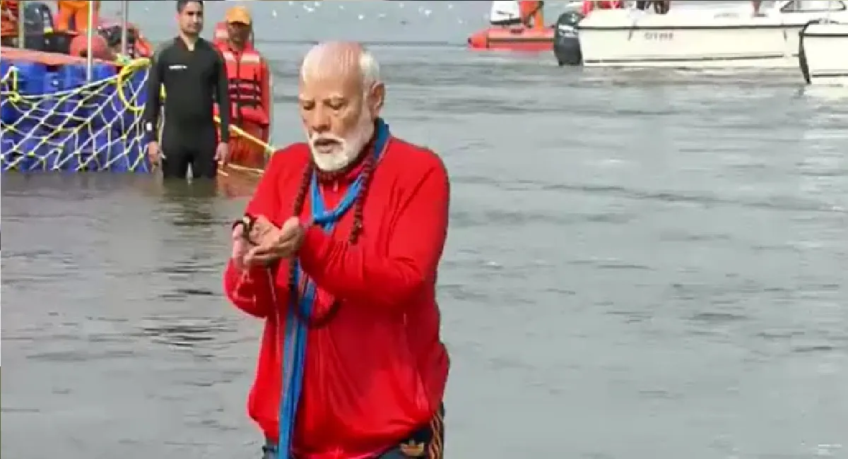 Maha Kumbh Mela: PM Modi takes holy dip at Triveni Sangam in Prayagraj