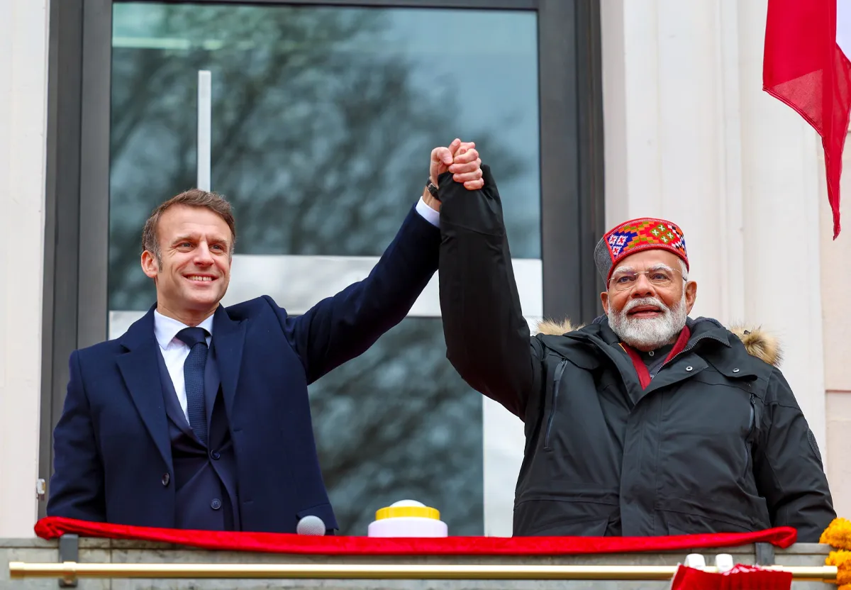 french president and modi