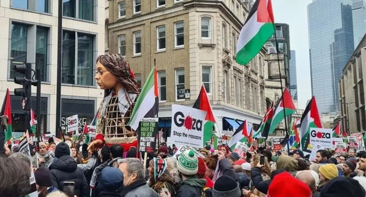 gasa protest in london-3