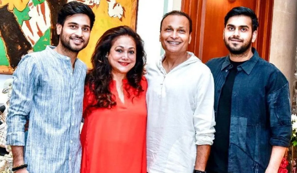 anil ambani family