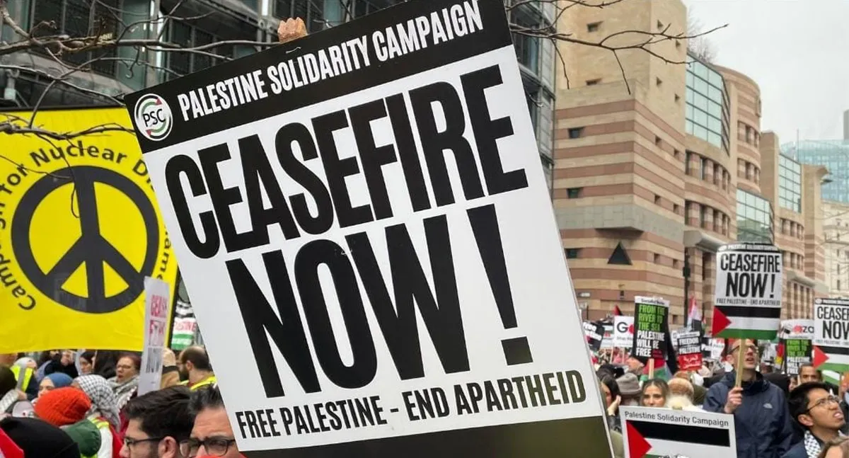 gasa protest in london-2