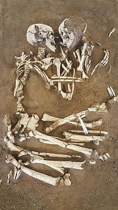 archeological skeleton