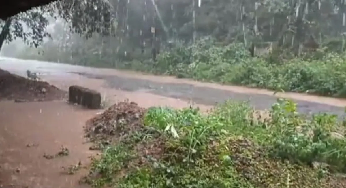 rain water on road-2