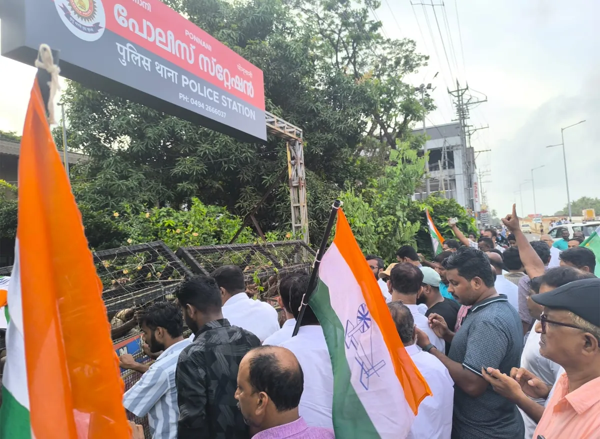 ponnani congress protest-3
