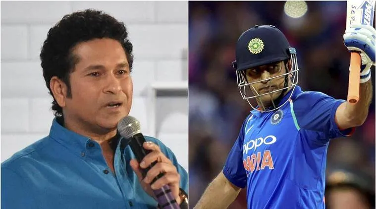 Image result for dhoni and sachin