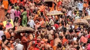 ഉ​ത്ത​രാ​ഖ​ണ്ഡ് സ​ര്‍​ക്കാ​ര്‍ ഹ​രി​ദ്വാ​റി​ല്‍ ഒ​രു​ക്കി​യ കും​ഭ​മേ​ള​യി​ല്‍ ഗം​ഗാ സ്നാ​നം ചെ​യ്ത​ത് 31 ല​ക്ഷം പേ​ര്‍