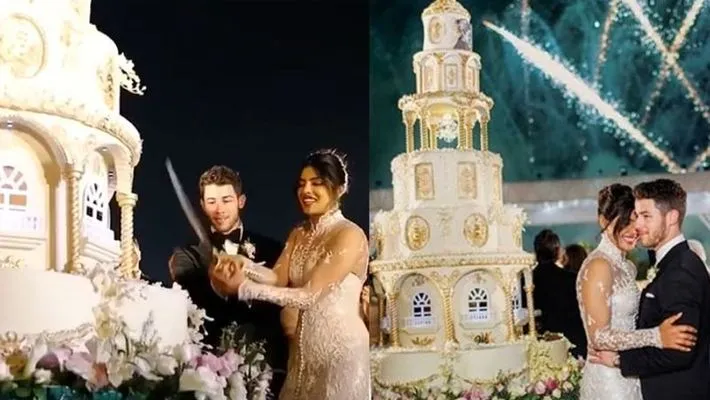 Priyanka Chopra and Nick Jonas 18-foot wedding cake