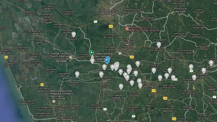 google map track help seeking places in kerala floods