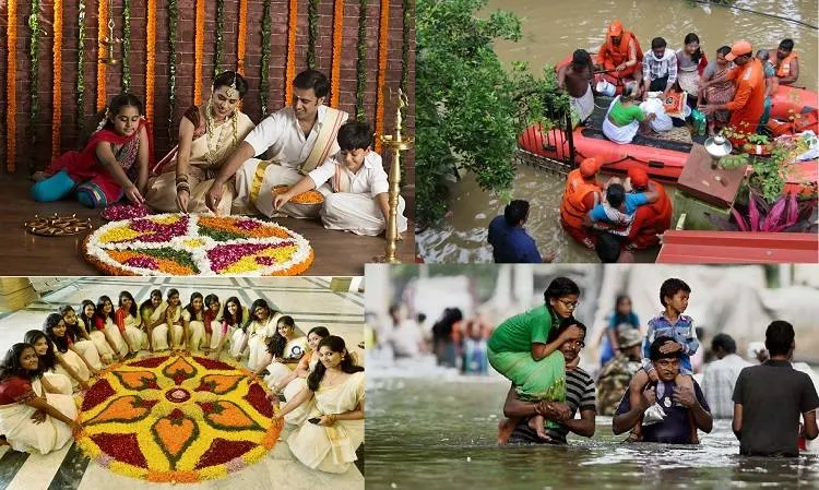 Image result for onam  flood