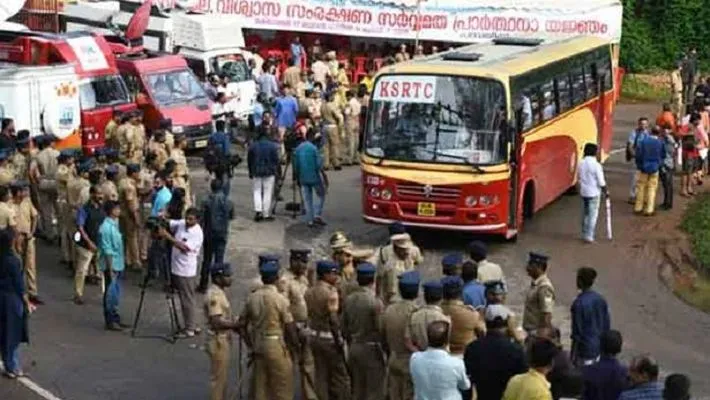 nilakkal protest 7 bjp workers arrested