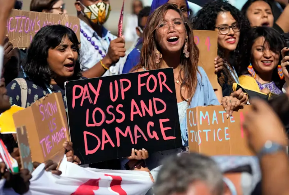 Climate finance focuses on wealthy countries providing funds to help poorer countries as the climate changes. AP Photo/Peter Dejong, File