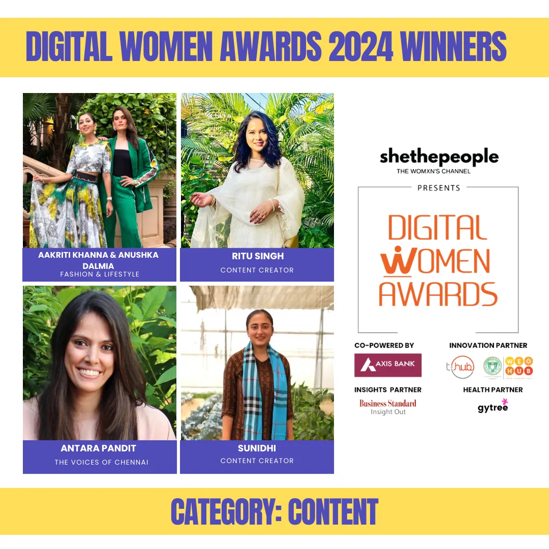Digital Women Awards Winners 2024, Content Category