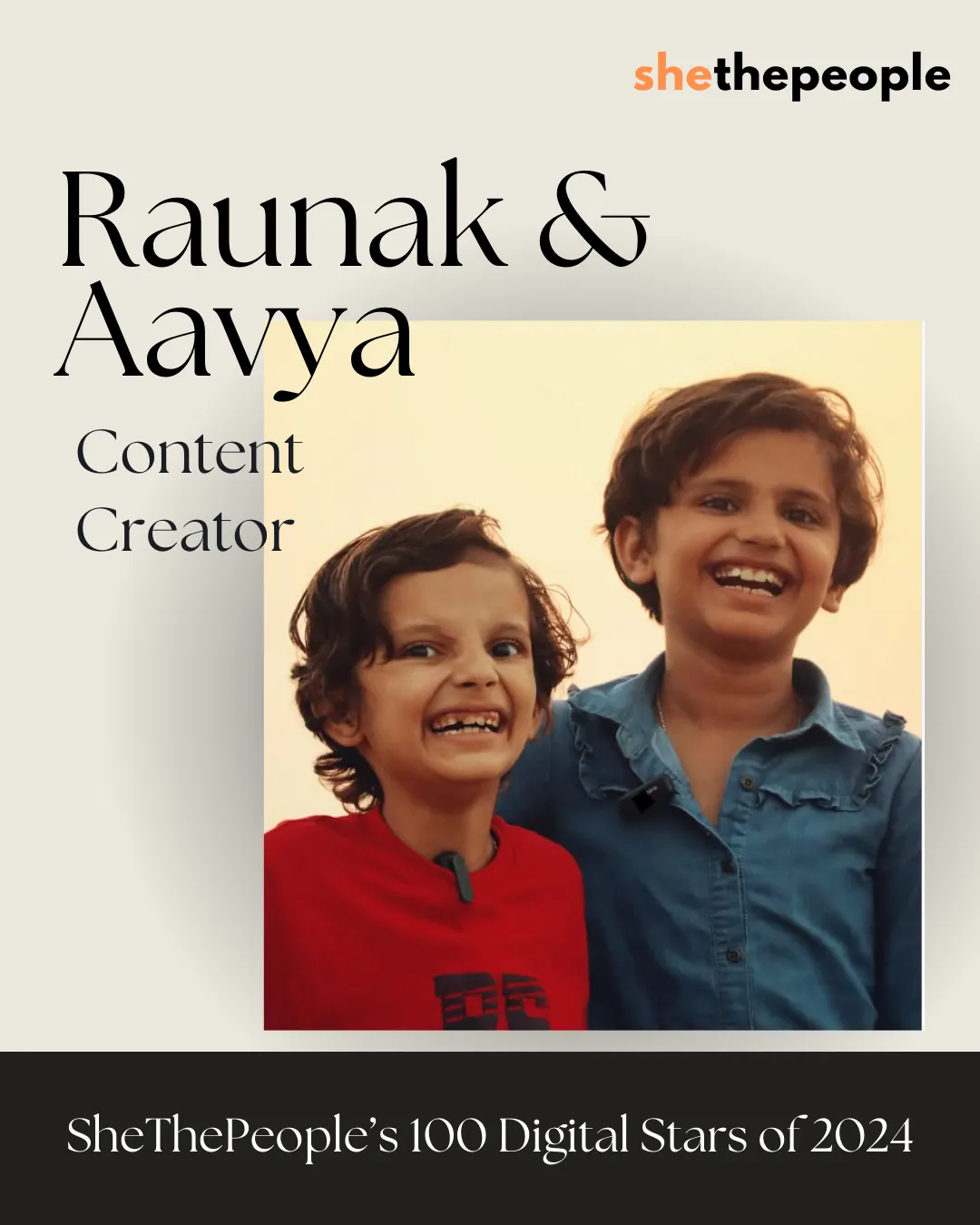 Raunak and Aavya
