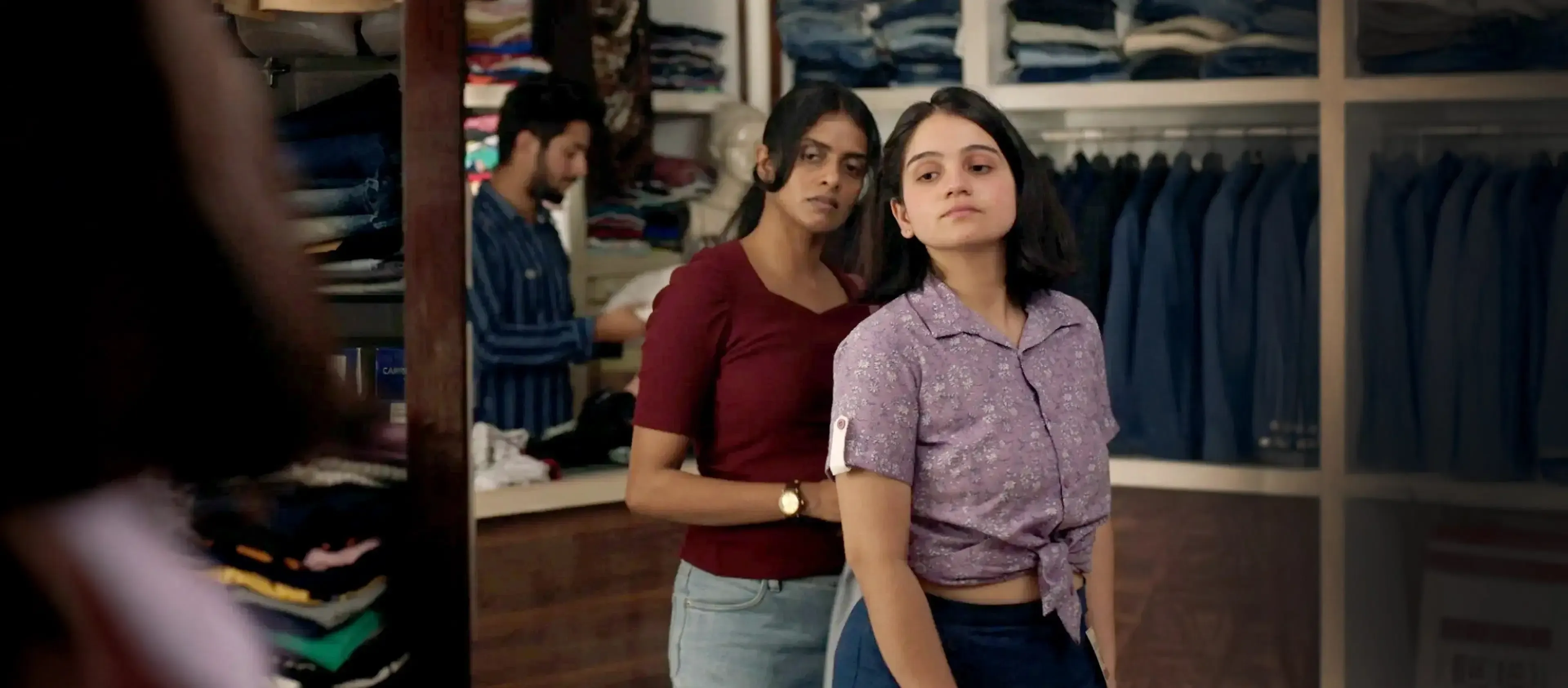 Anila buys a pair of shorts for Mira | Image: Luxbox Films