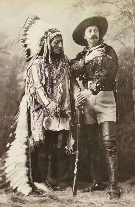 Chief Sitting Bull and Buffalo Bill in 1885. Shutterstock/EverettHistorical