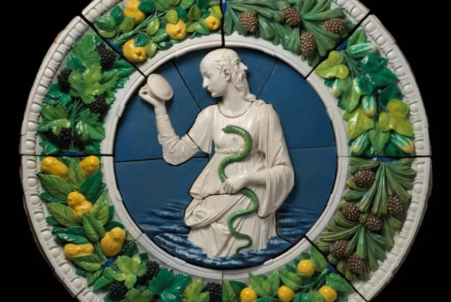 Prudence by Andrea della Robbia (circa 1475). Met Museum