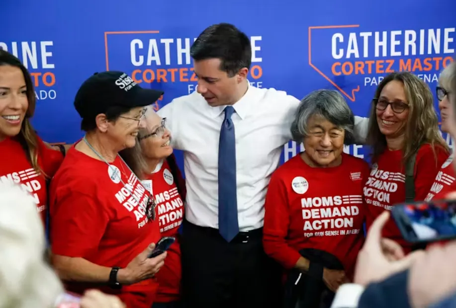 Darling of the progressives: Pete Buttigieg is the first openly gay man to run for a presidential nomination. EPA-EFE/Caroline Brehman