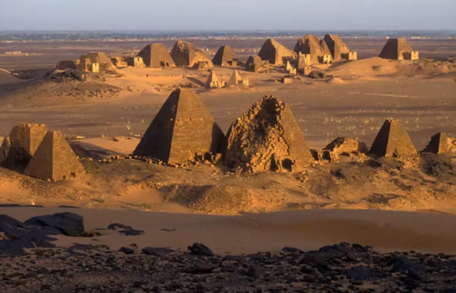 The pyramids of Meroë. Christian Sappa/Gamma-Rapho/Getty Images