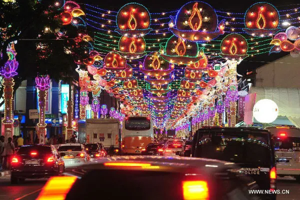 Brigade Road bangalore in diwali