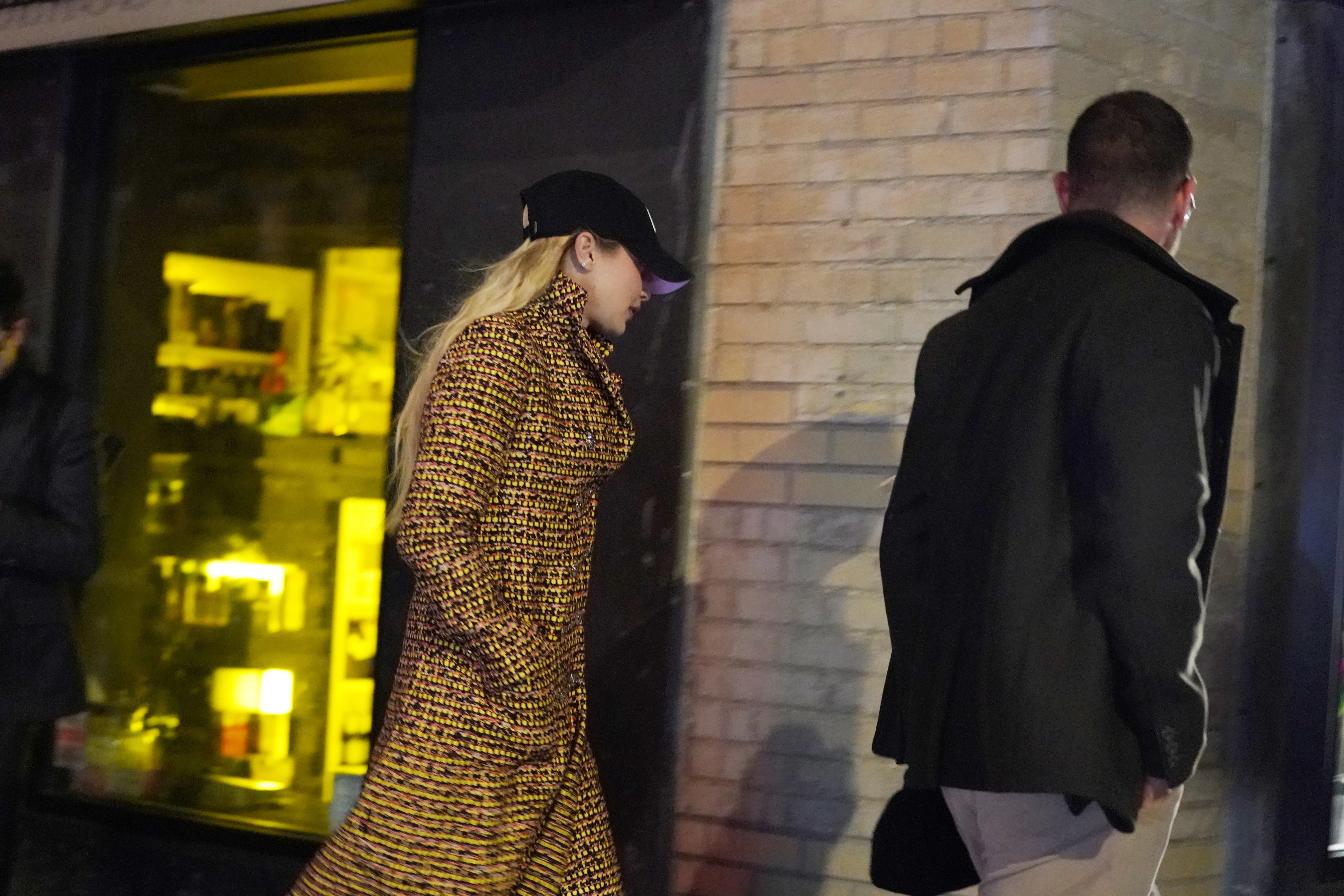 Bradley Cooper and Gigi Hadid are spotted walking out after seeing the play “Danny and the Deep Blue” at the Lucille Lortel Theatre on Nov. 1, 2023.